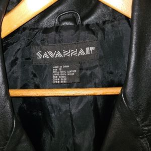 Leather coat
